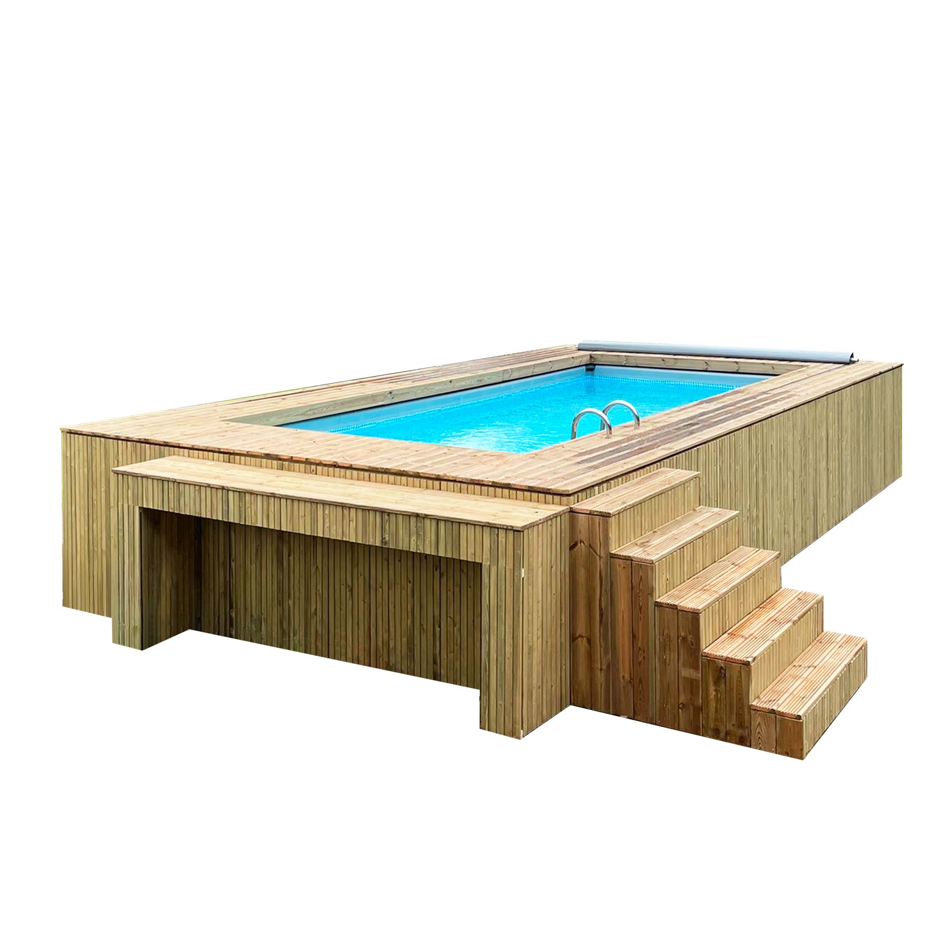 Simpool 5 - houten bar - B2690 x H1209 x D576 mm afbeelding