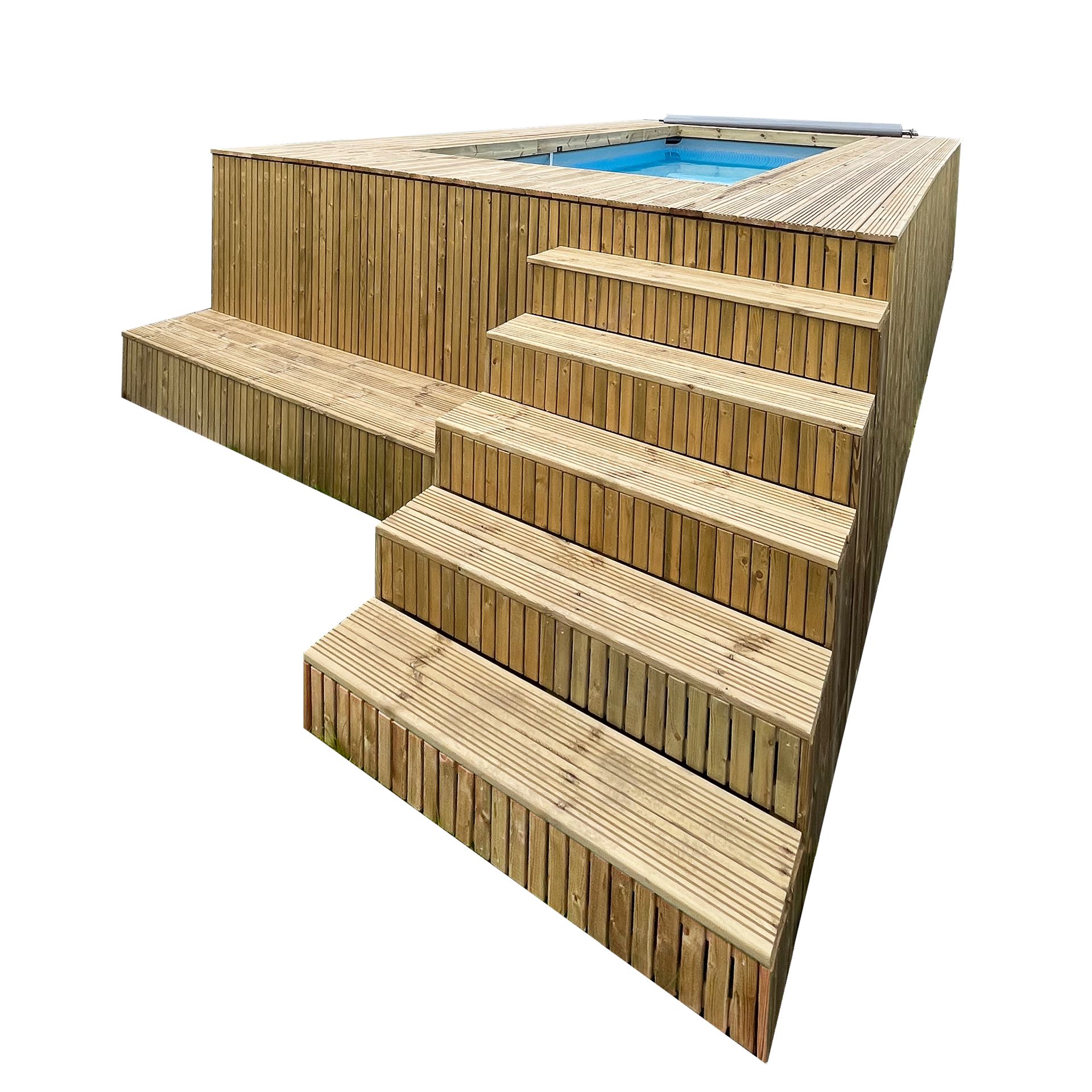 Simpool 4 - houten lounge - B2100 x H403 x D576 mm afbeelding