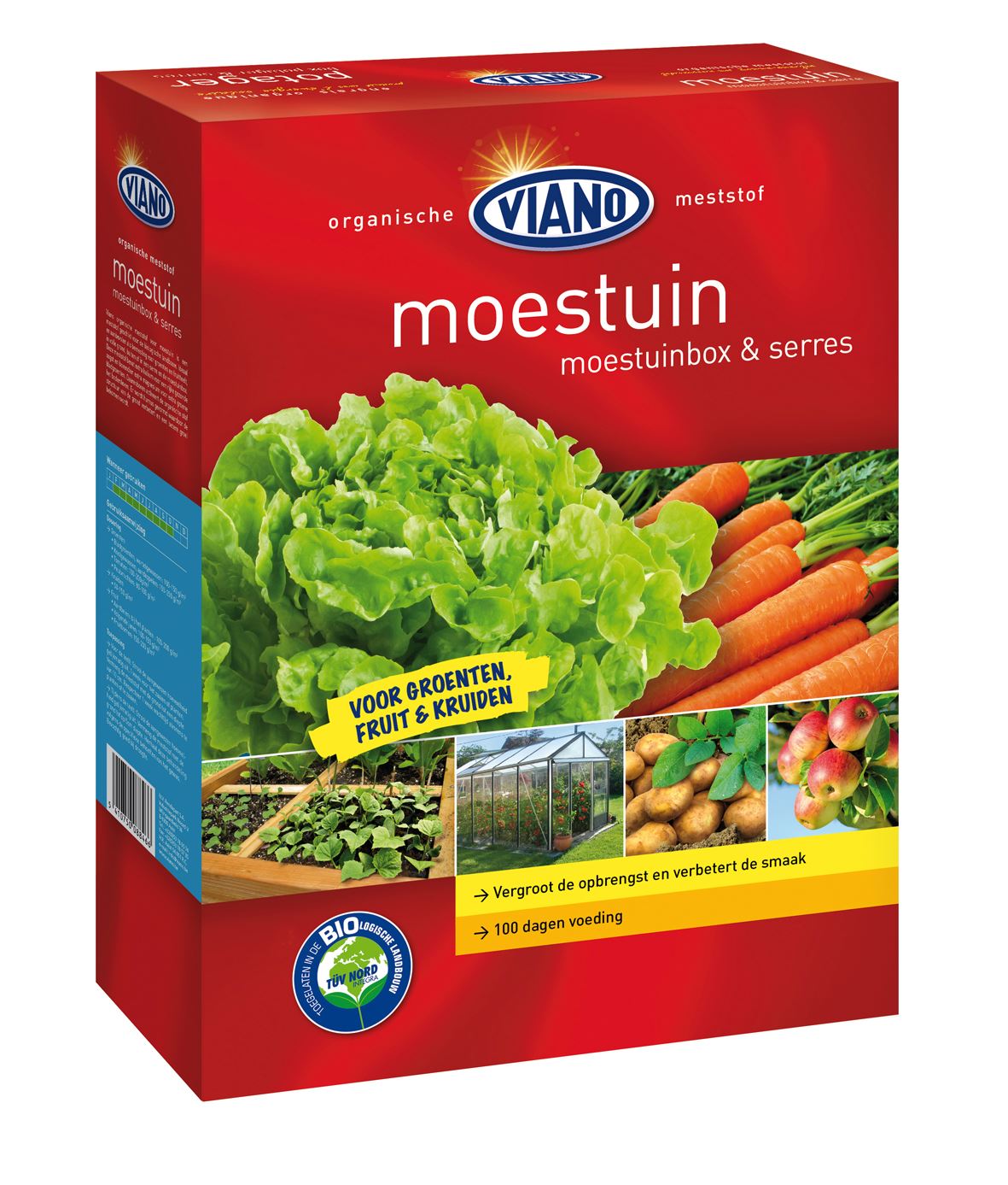 Viano meststof voor moestuin&serre - 4 kg - voor 40 m² - bio afbeelding