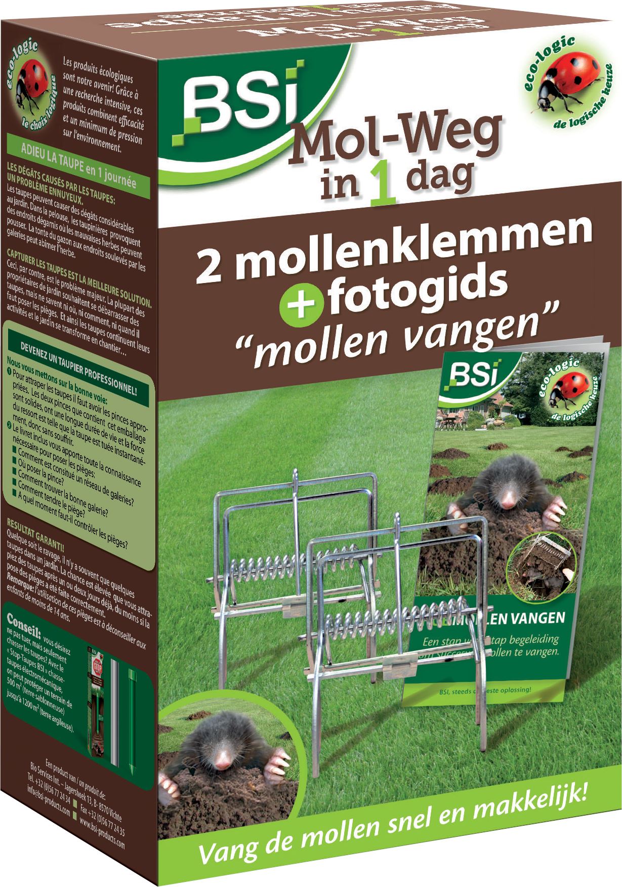 BSI Professionele mollenklem - Mollenbestrijding - Uitstekende kwaliteit - 2 klemmen afbeelding