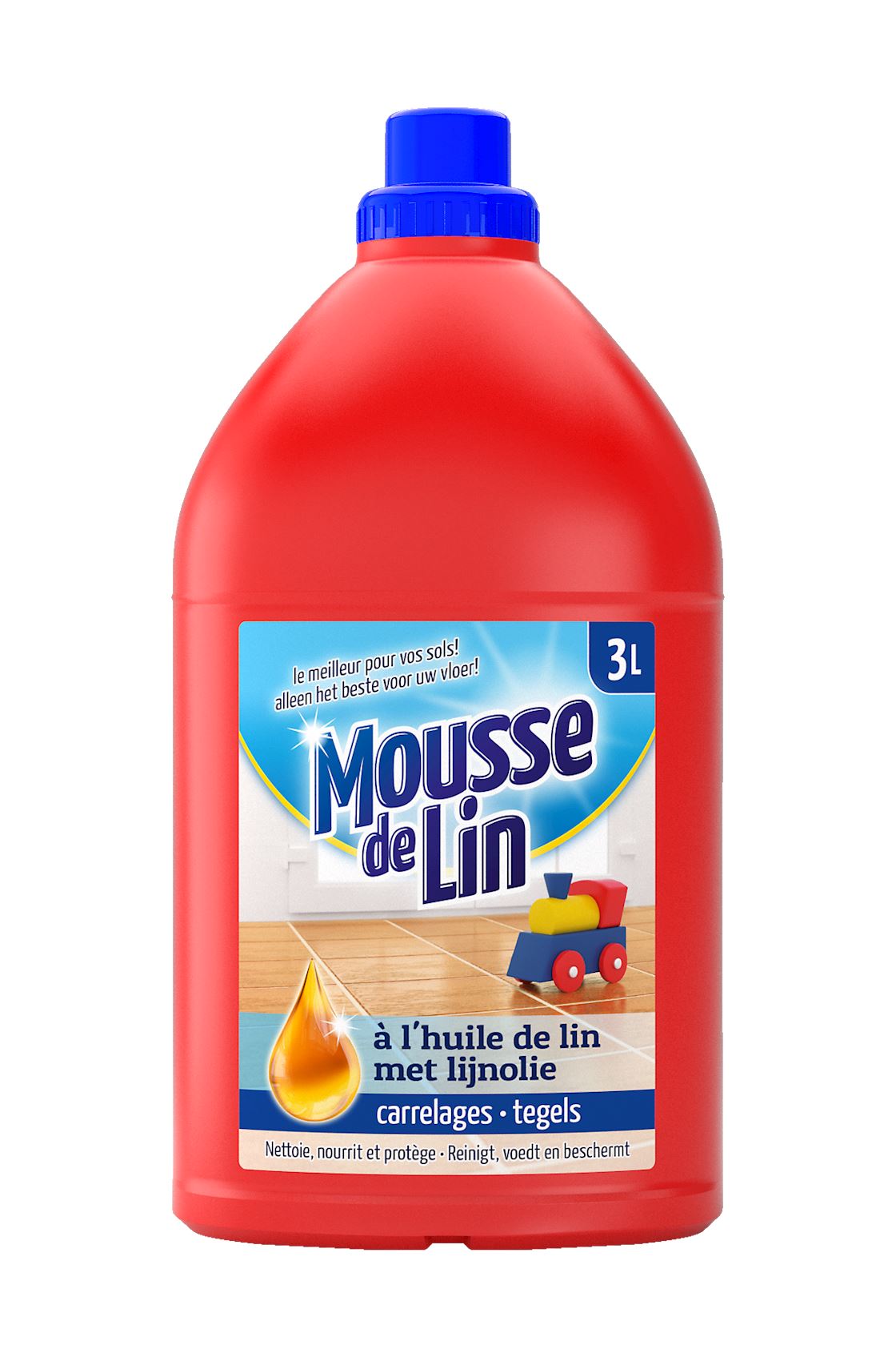 Mousse de Lin vloeibare zeep met lijnolie - 3L afbeelding