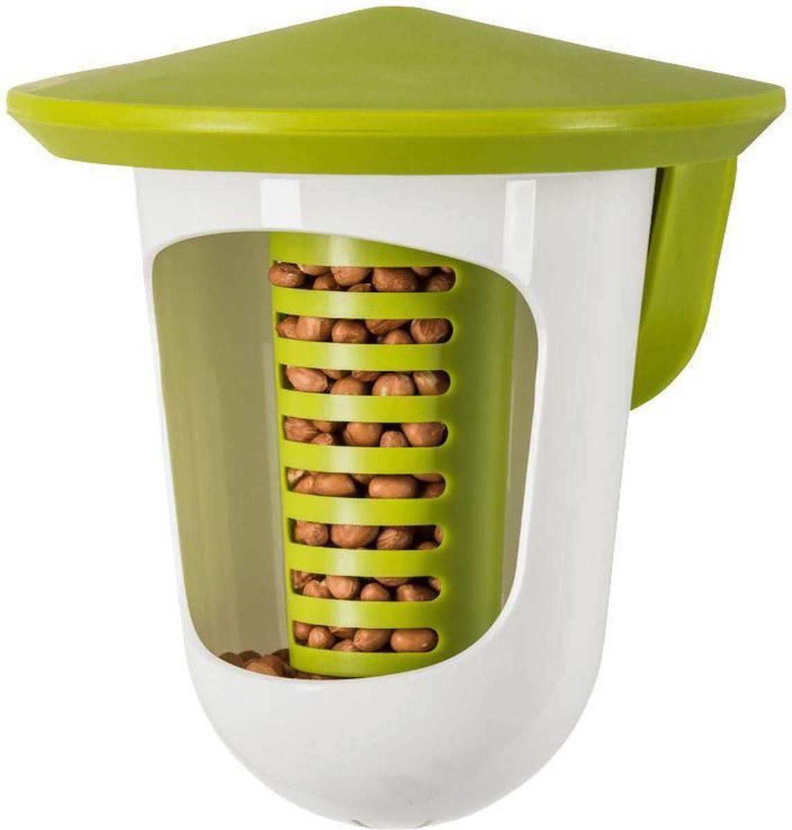 Singing Friend Multi feeder groen/wit - Geschikt voor onder andere vetbollen, pinda's en pellets afbeelding