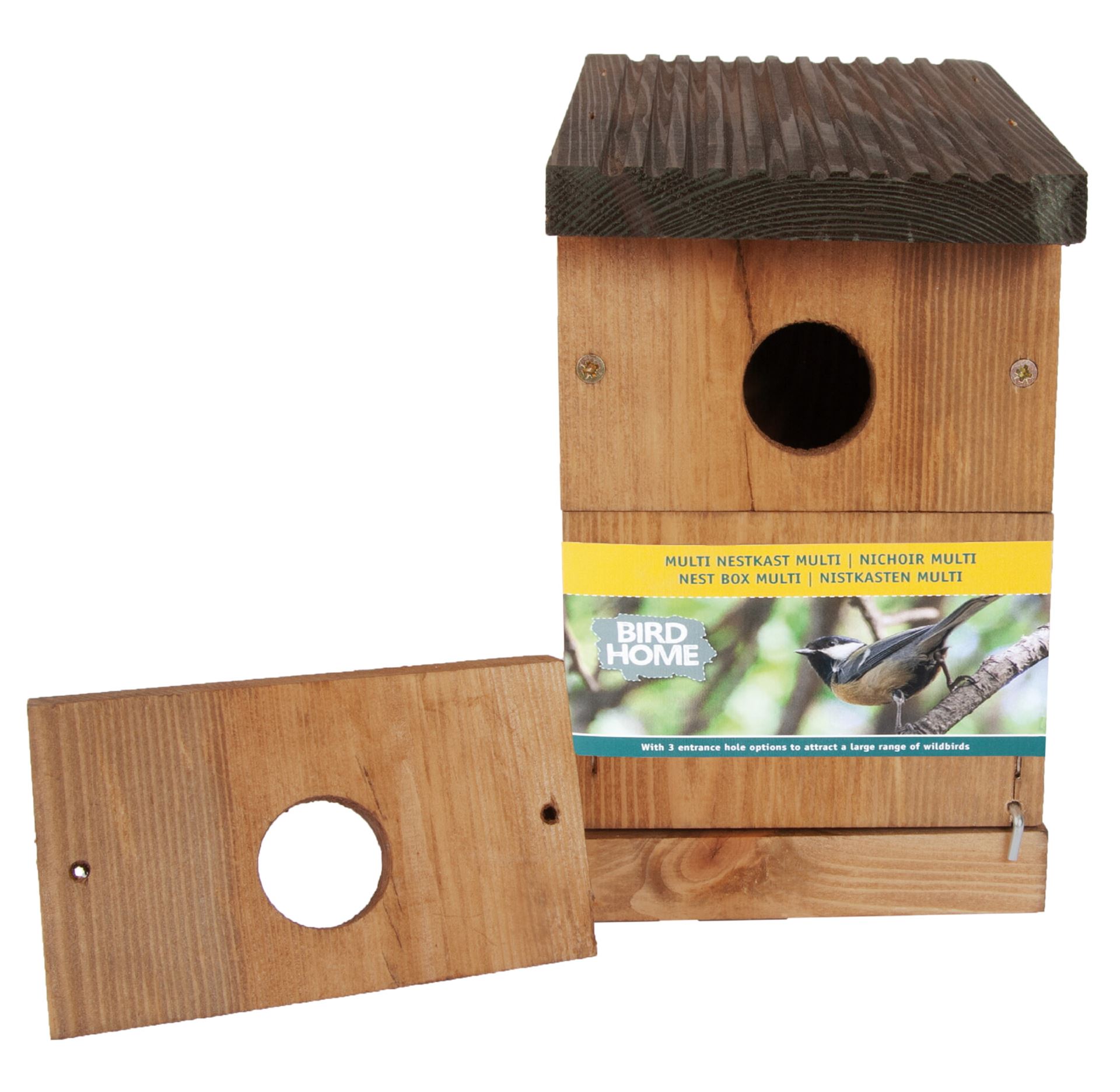 Bûten Home - Houten nestkast met aanpasbare opening (28/32 mm) - H29xL16xB17 cm afbeelding