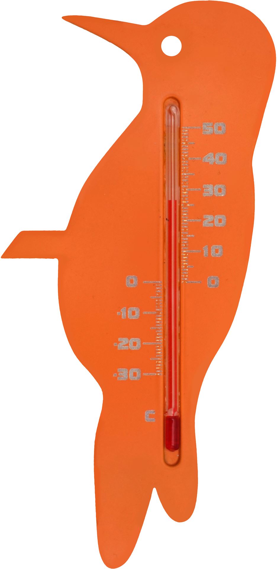 Nature muurthermometer Specht oranje afbeelding