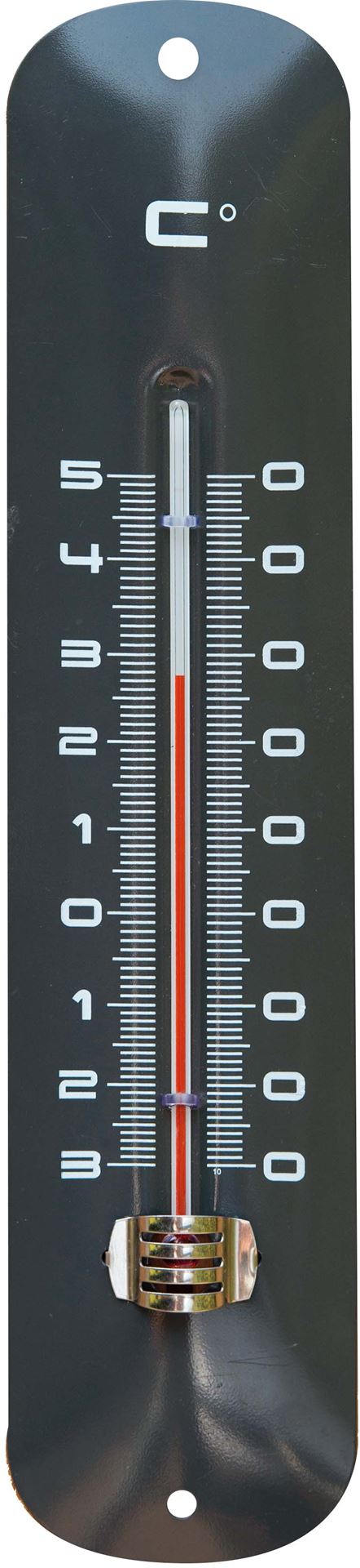 Nature Muurhermometer metaal antraciet afbeelding