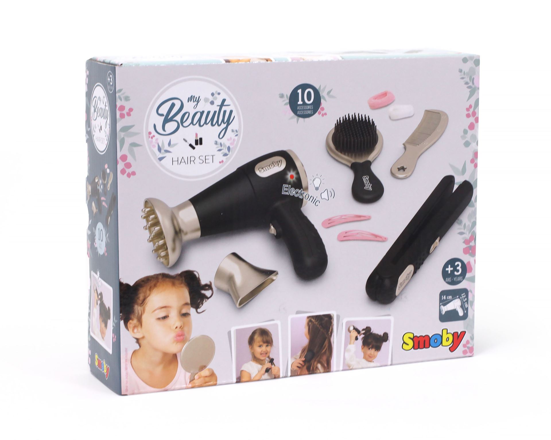 Smoby My Beauty Hair haardrogerset met licht en geluid voor kinderen afbeelding