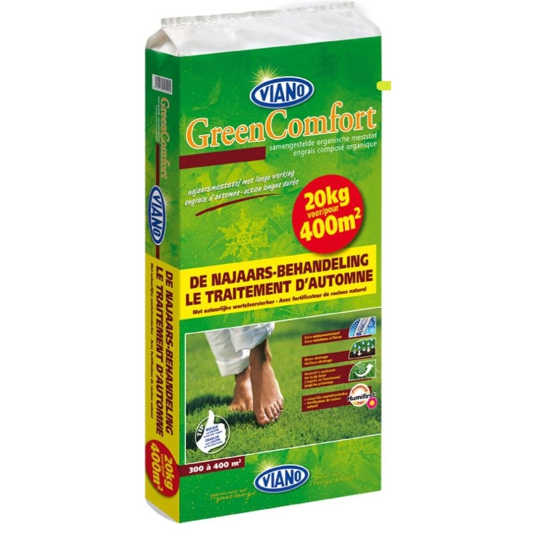 Viano najaarsmeststof 20kg voor 400m² - GreenComfort met humifirst - Gazonmeststof afbeelding