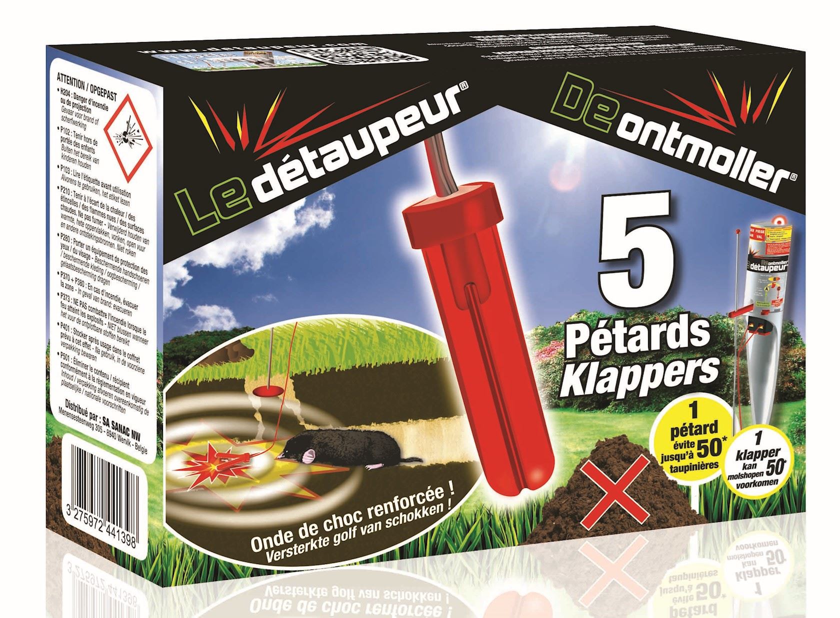 BSI Ontmoller Navulling 5 stuks– Krachtige klappers – Veilig&effectief– Tuin&gazon afbeelding