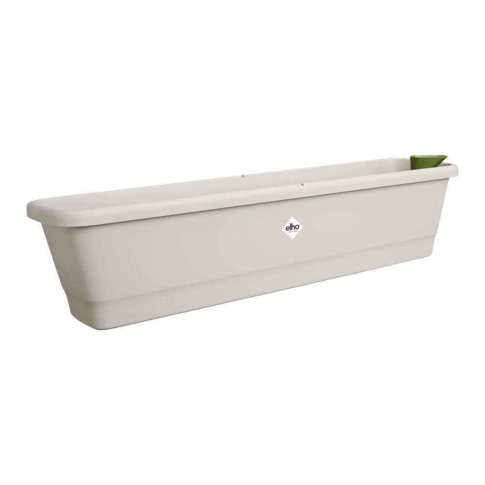 elho Noa Balkonbak Xl - Warm grijs (Grijs) - L 78 x B 20 x H 18 cm - Ideaal voor balkon en buiten - 100% gerecycled afbeelding