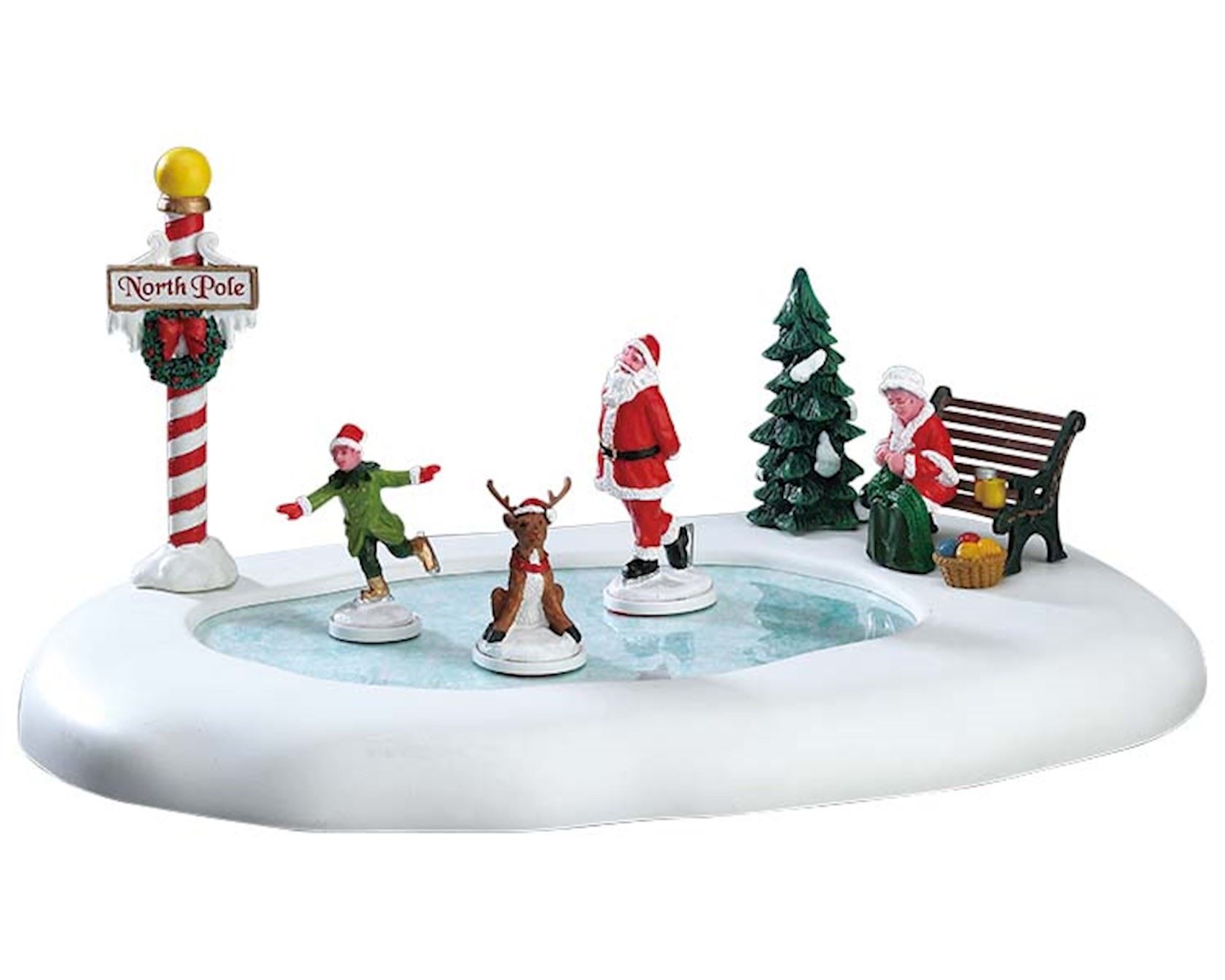 Lemax -'North Pole Ice Follies'- Figuur met animatie - Exclusief adapter (werkt ook op batterijen) afbeelding