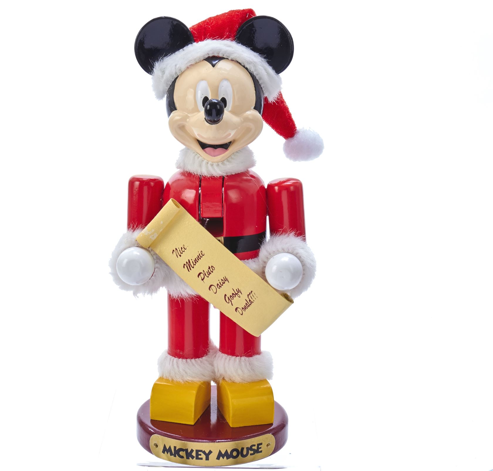 Kurt. S. Adler - Disney© Mickey Mouse notenkraker in kerstkostuum - 25 cm