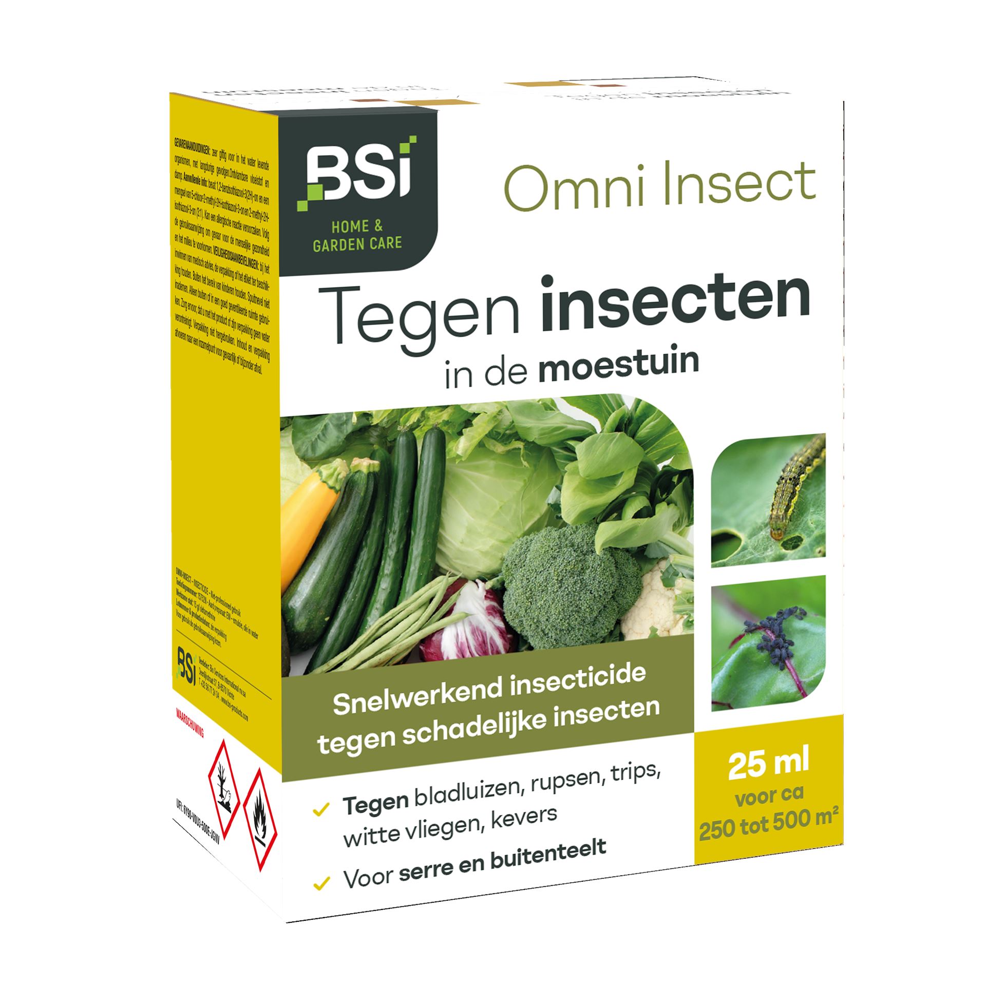 BSI Omni Insect Moestuin 25ml– Snel&breedwerkend– Tegen bladluizen, rupsen&buxusmot– Direct stop vraatschade afbeelding
