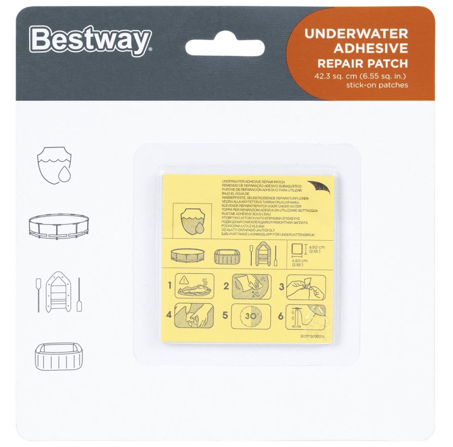 Bestway Flowclear reparatie plakker voor onderwater afbeelding