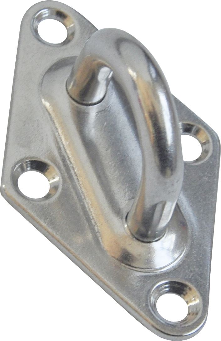 Practo Garden oog op plaat ruitvorm - Schaduwzeil accessoire - 4,8x7,9cm afbeelding