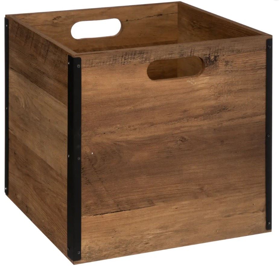 5Five houten opbergdoos - 31x31x31 cm - Houtbruin afbeelding