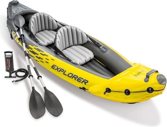Intex opblaasbare kayak'Explorer K2'- 2 personen - incl. accessoires afbeelding