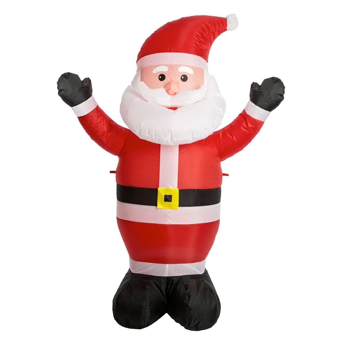 Fééric Lights and Christmas - Opblaasbare kerstman - H 120cm