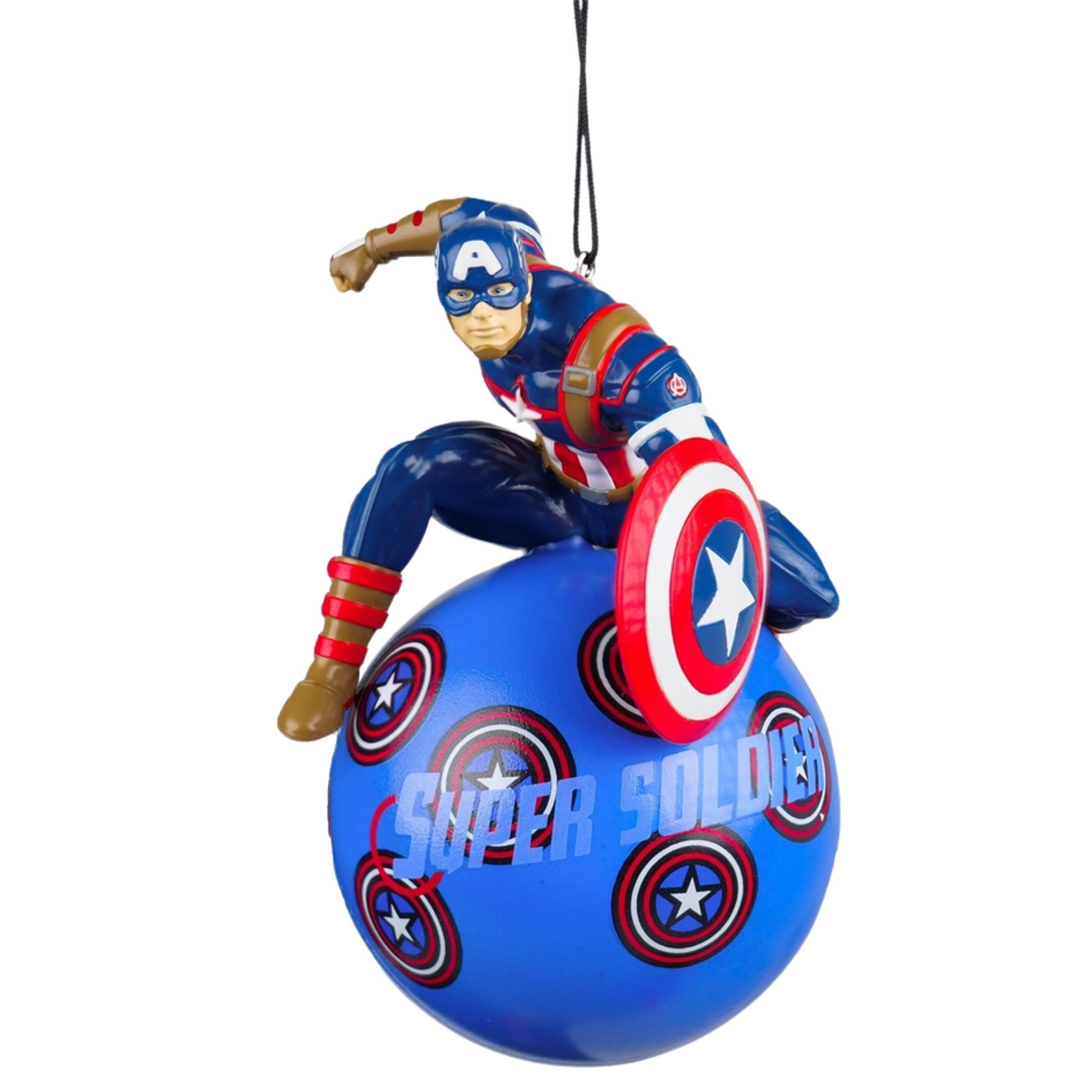 Kurt S. Adler - Disney©/Marvel© kerstornament - Captain American kerstbal - 12 cm