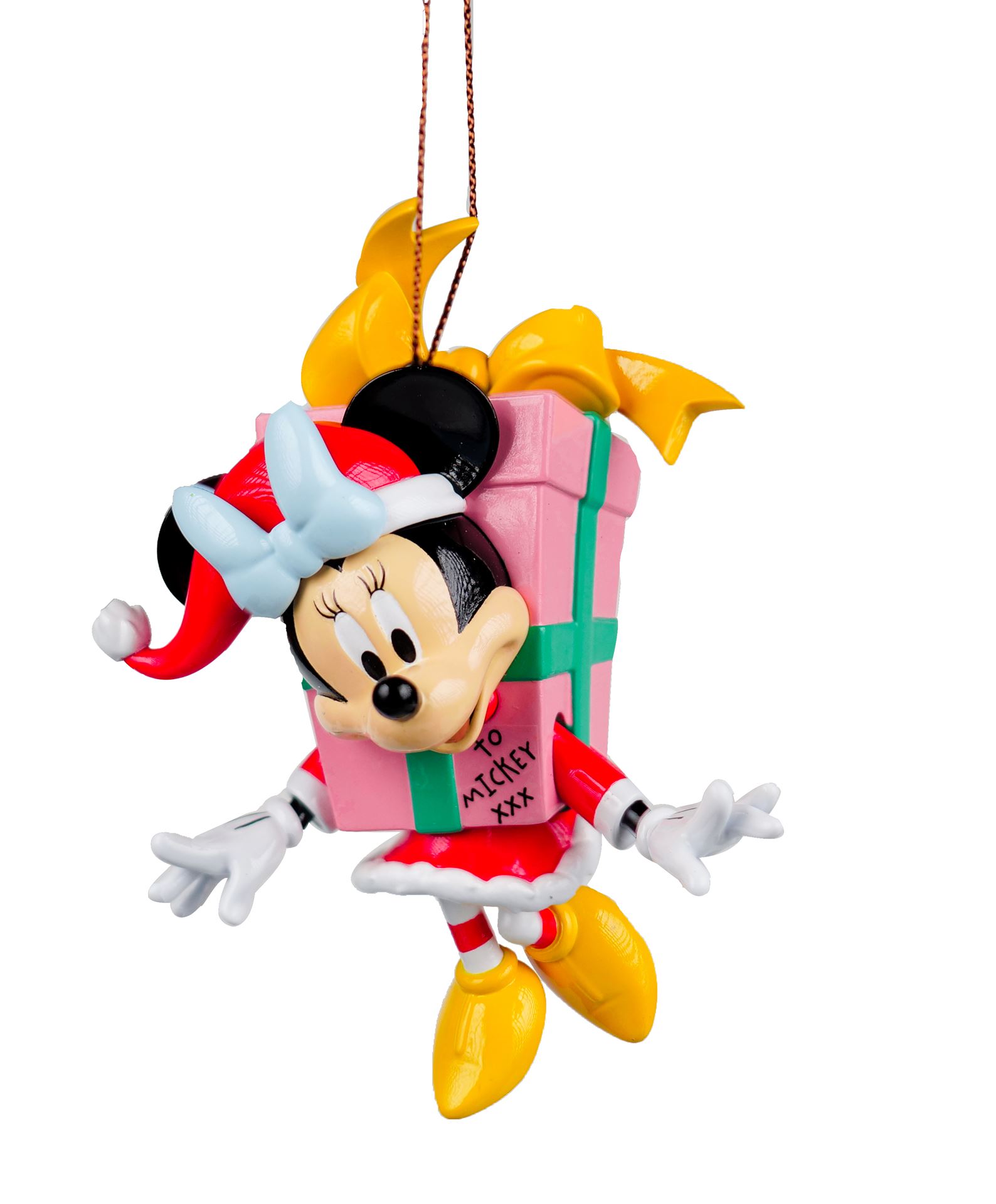 Kurt S. Adler - Disney© kerstornament - Minnie Mouse met kerstcadeau - 10 cm
