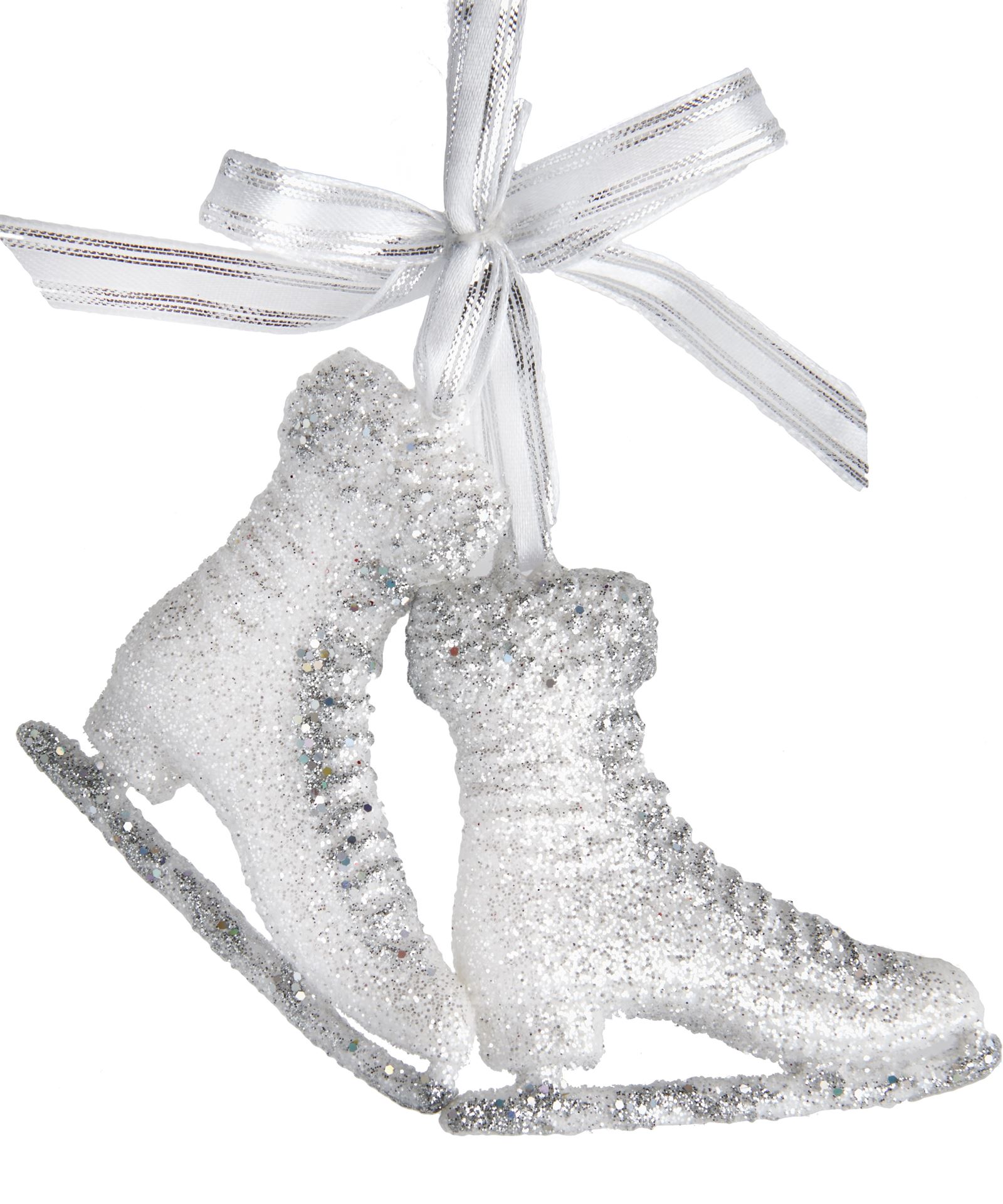 Kurt S. Adler kerstornament ijsschaats met glitter - H10 cm - Kersthanger