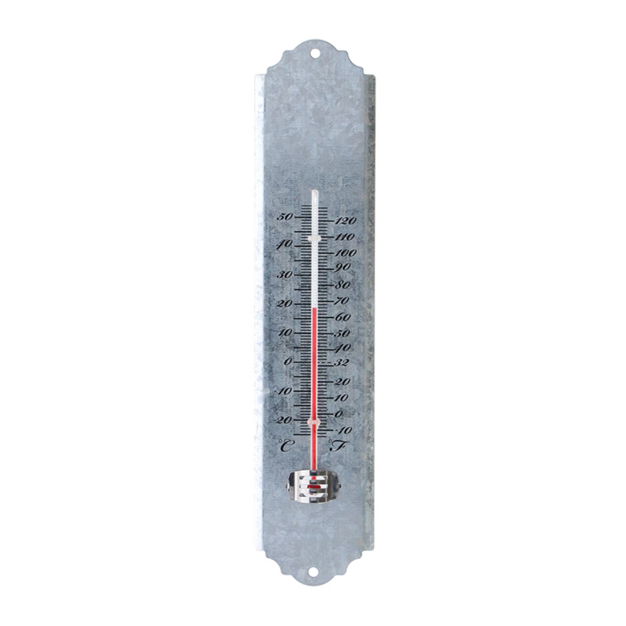 Esschert Design oud zink thermometer 30 cm afbeelding