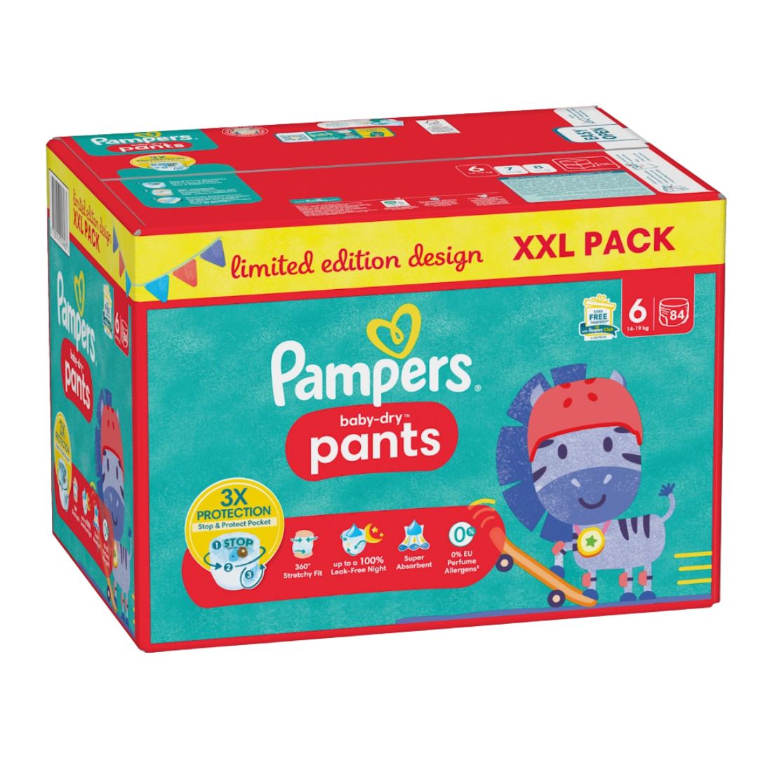 Pampers Baby-Dry pants maat 6 (14-19KG) - 84 luierbroekjes