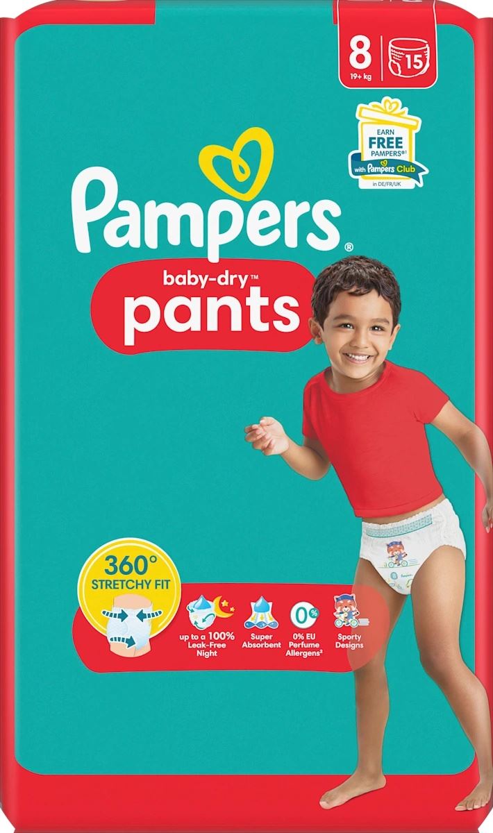 Pampers Baby-Dry Pants - Maat 8 - 15 Luierbroekjes (19+ KG)