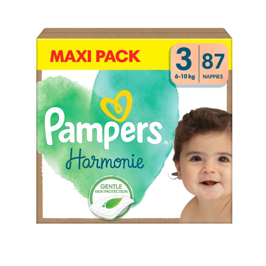 Pampers Harmonie luiers - Maat 3 - 87 Luiers (6-10 KG) afbeelding