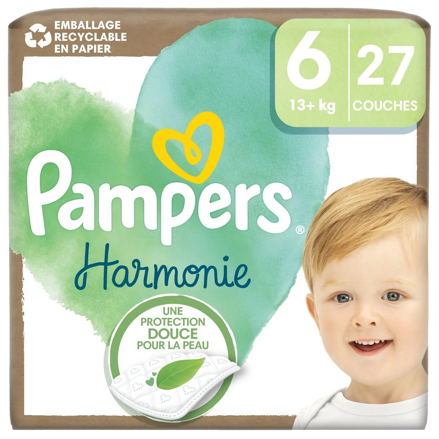 Pampers Harmonie luiers - Maat 6 (13+ KG) - 27 luiers afbeelding