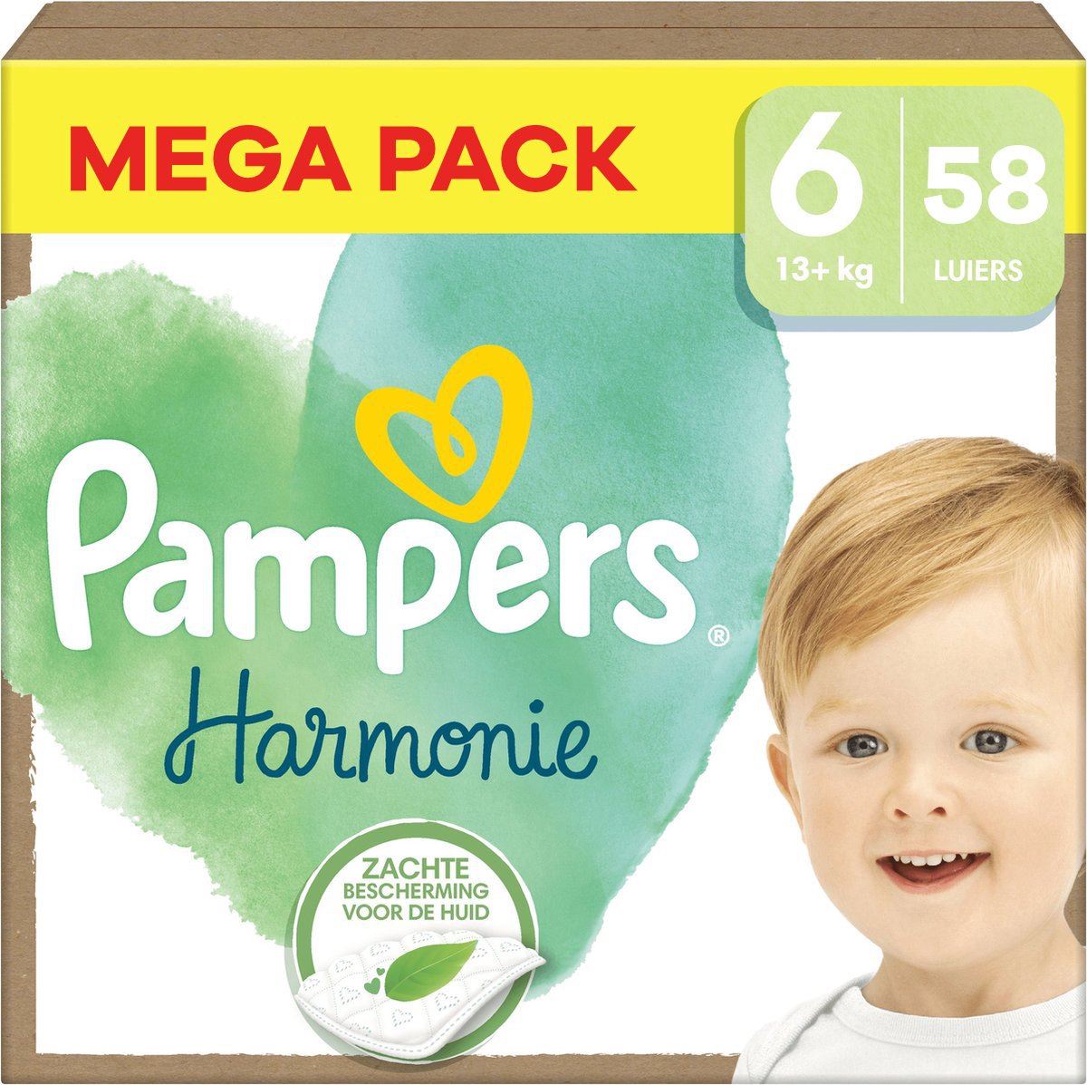 Pampers Harmonie luiers - Maat 6 (13+kg) - 58 luiers