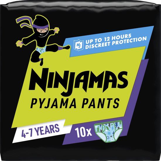 Pampers Ninjamas Pyjama Pants maat 7 - 17-30KG - Luierbroekjes voor 4-7 jaar afbeelding
