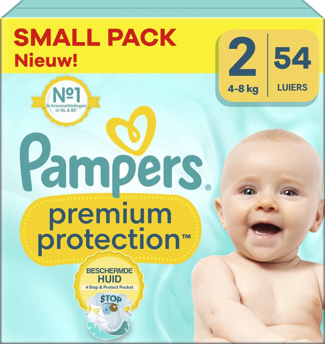 Pampers Premium Protection - Maat 2 - 54 luiers - 4/8 KG