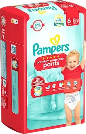 Pampers Premium Protection Pants Maat 6 - 15 luierbroekjes (15+ kg) afbeelding