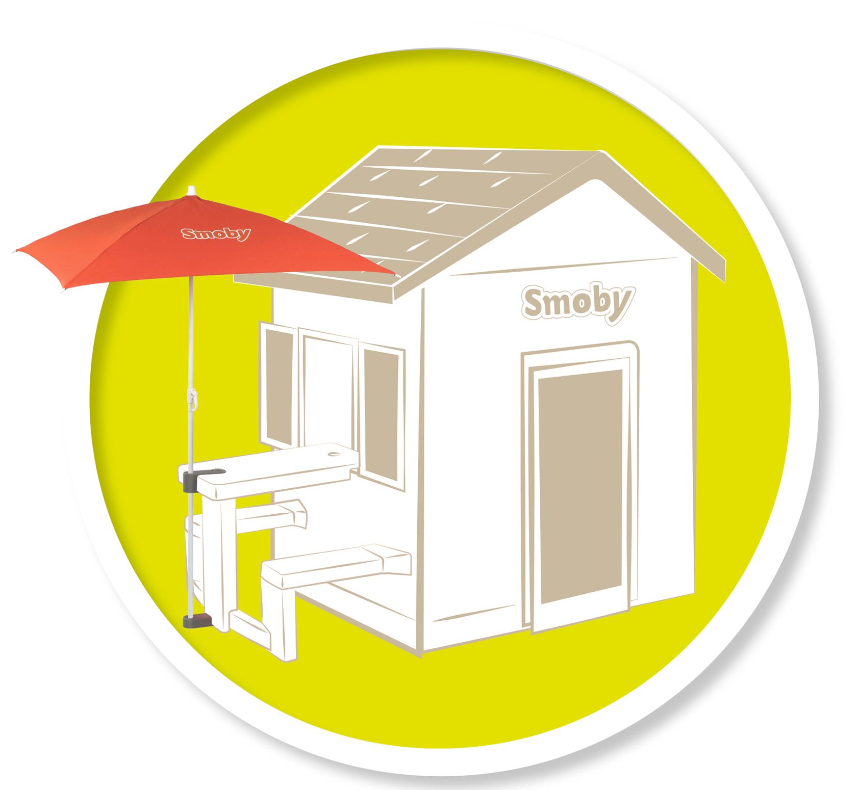 Smoby accessoire - parasol voor Smoby speelhuisjes afbeelding