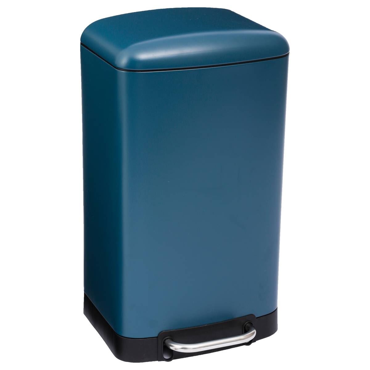 5Five Vuilnisbak Ariane Metaal - Pedaalemmer donkerblauw - Afvalbak met softclose - 34 x 30,5 x 61 cm - 30 l afbeelding