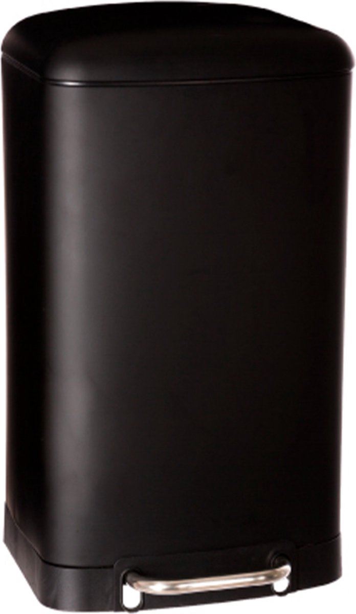 5Five Vuilnisbak Ariane Metaal - Pedaalemmer Zwart - Afvalbak met softclose - 34 x 30,5 x 61 cm - 30 l afbeelding