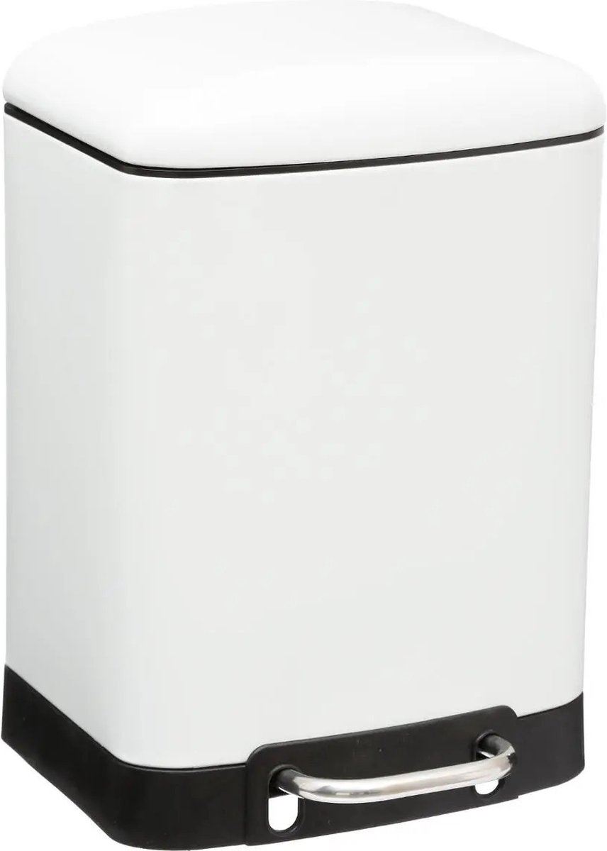 Witte Afvalbak - 6L Capaciteit - Ariane afbeelding