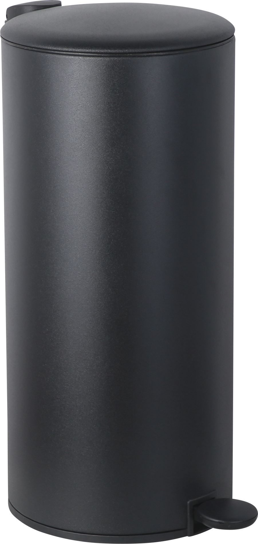 Practo Home pedaalemmer mat zwart mat zwart - Huisafval - 29x29x61,5cm - 30 liter afbeelding