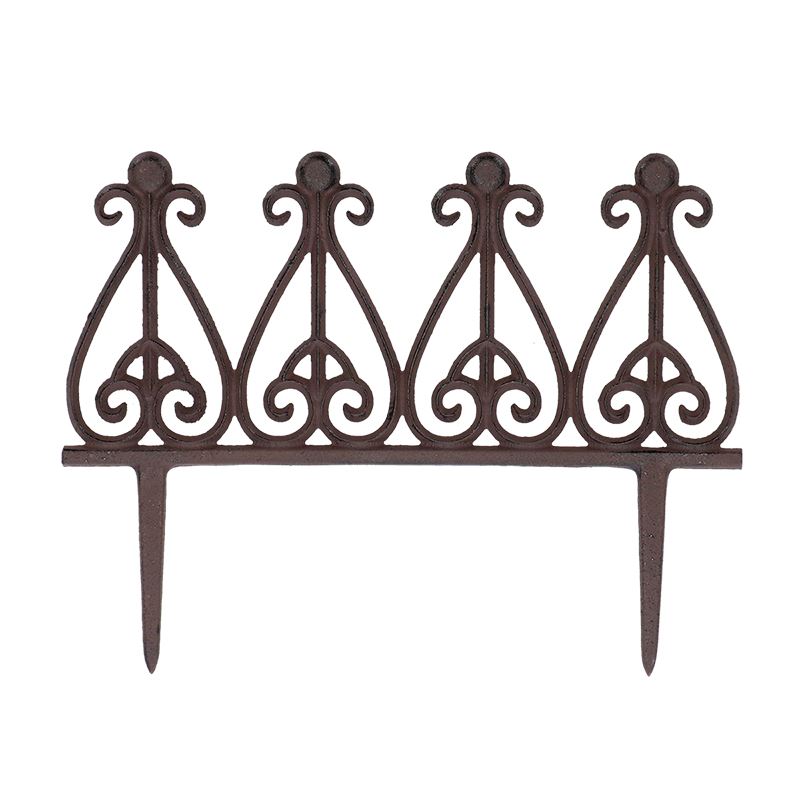 Esschert Design decoratief gietijzeren perkhekje - LxBxH: 37,7x1,3x29cm afbeelding