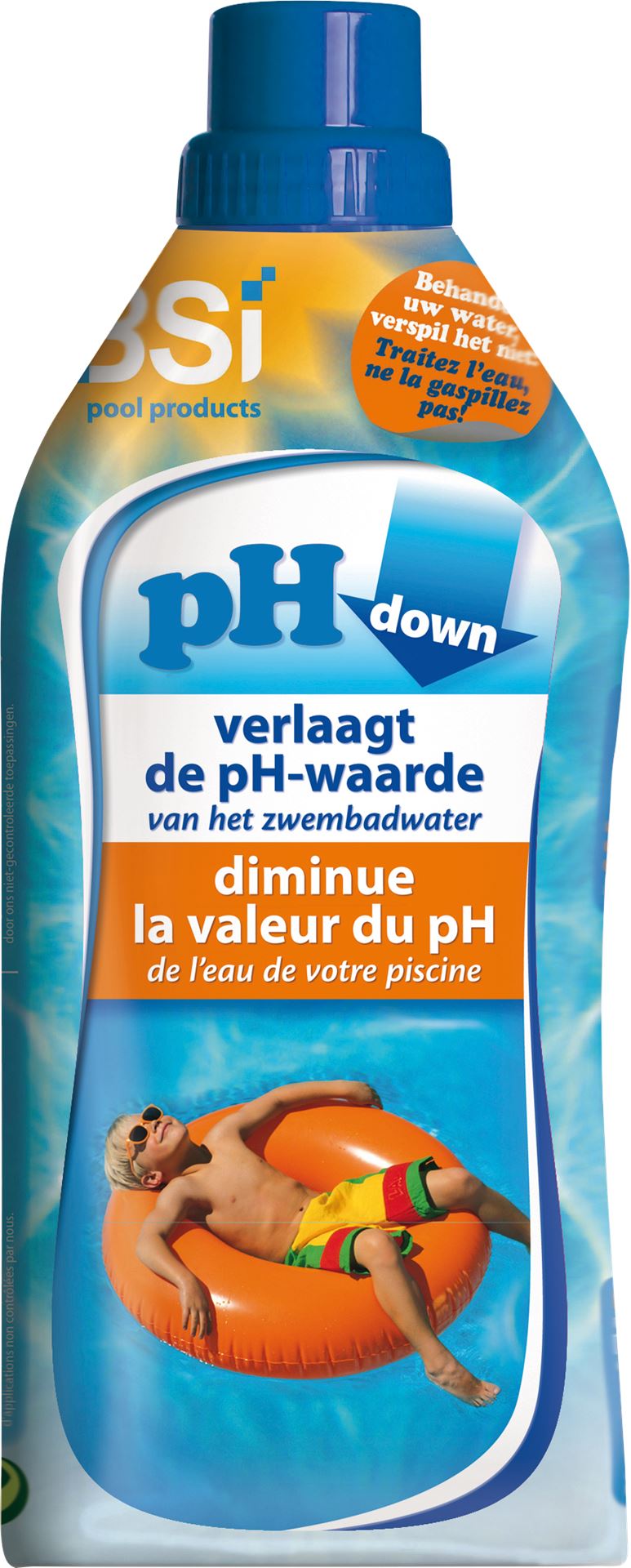 BSI pH Down liquid 1L - verlaagt de pH-waarde van je zwembad of spa afbeelding