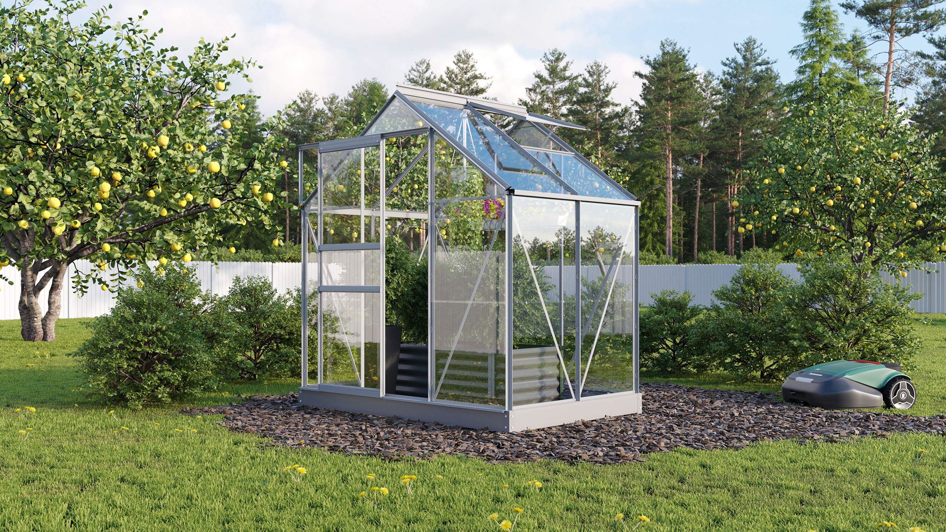 Vitavia Planet serre - 2,5m² - Aluminium afbeelding