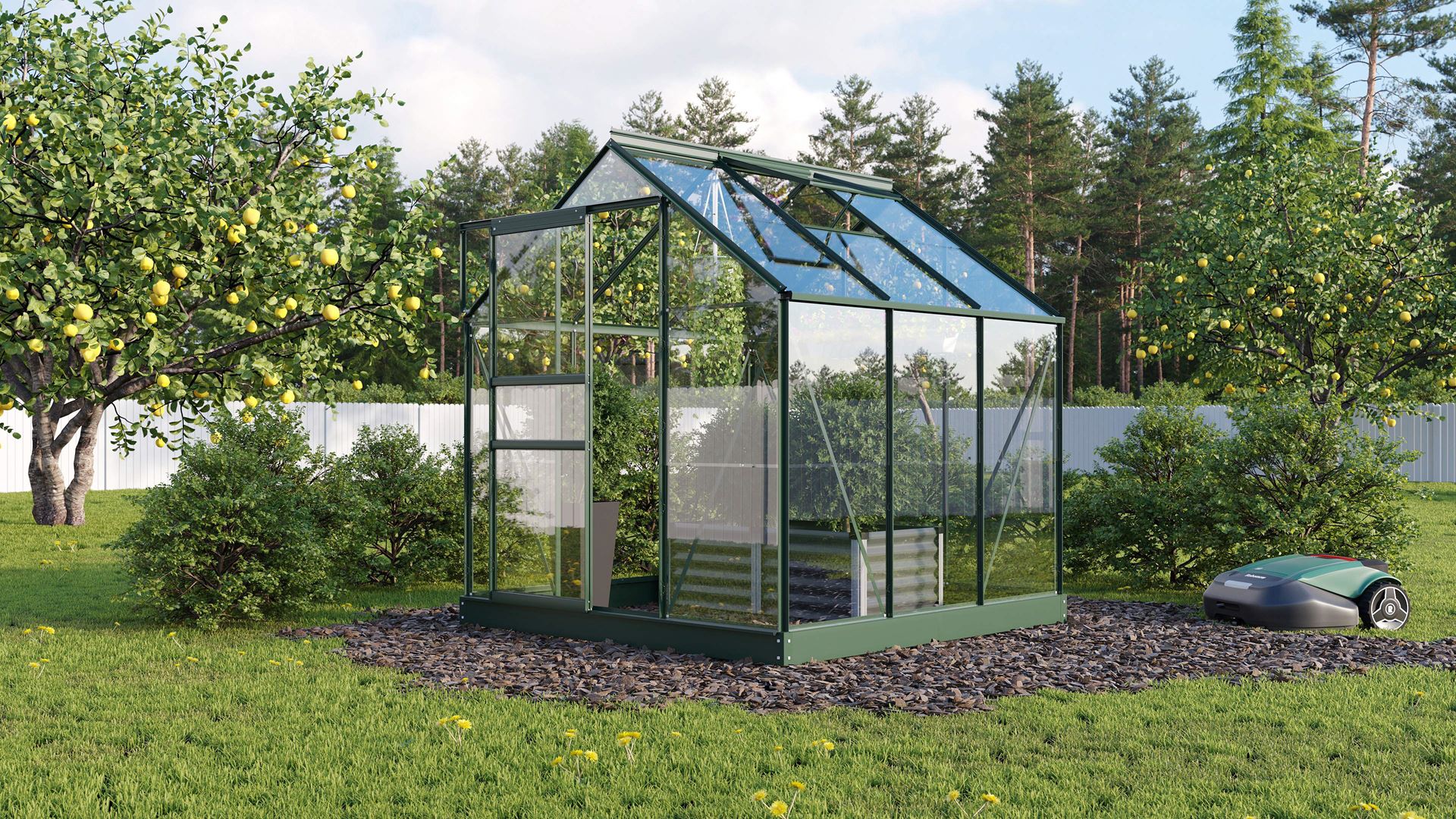 Vitavia Planet serre - 3,8m² - Donkergroen afbeelding