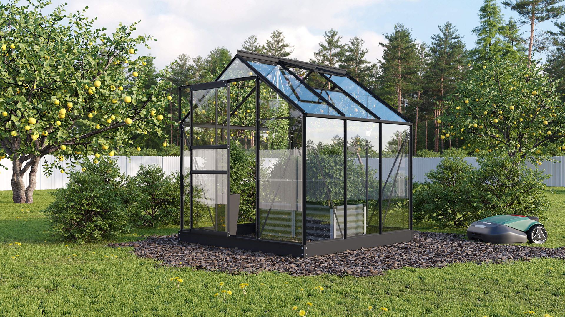 Vitavia Planet serre - 3,8m² - Zwart afbeelding