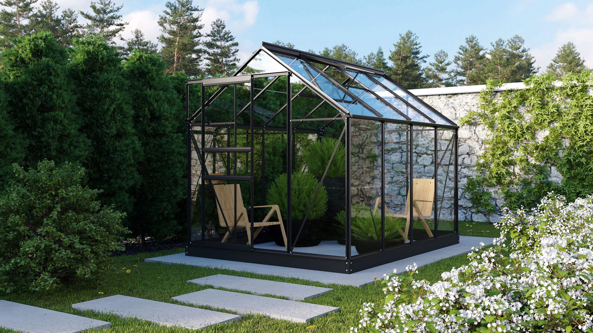 Vitavia Planet serre - 5m² - Zwart afbeelding