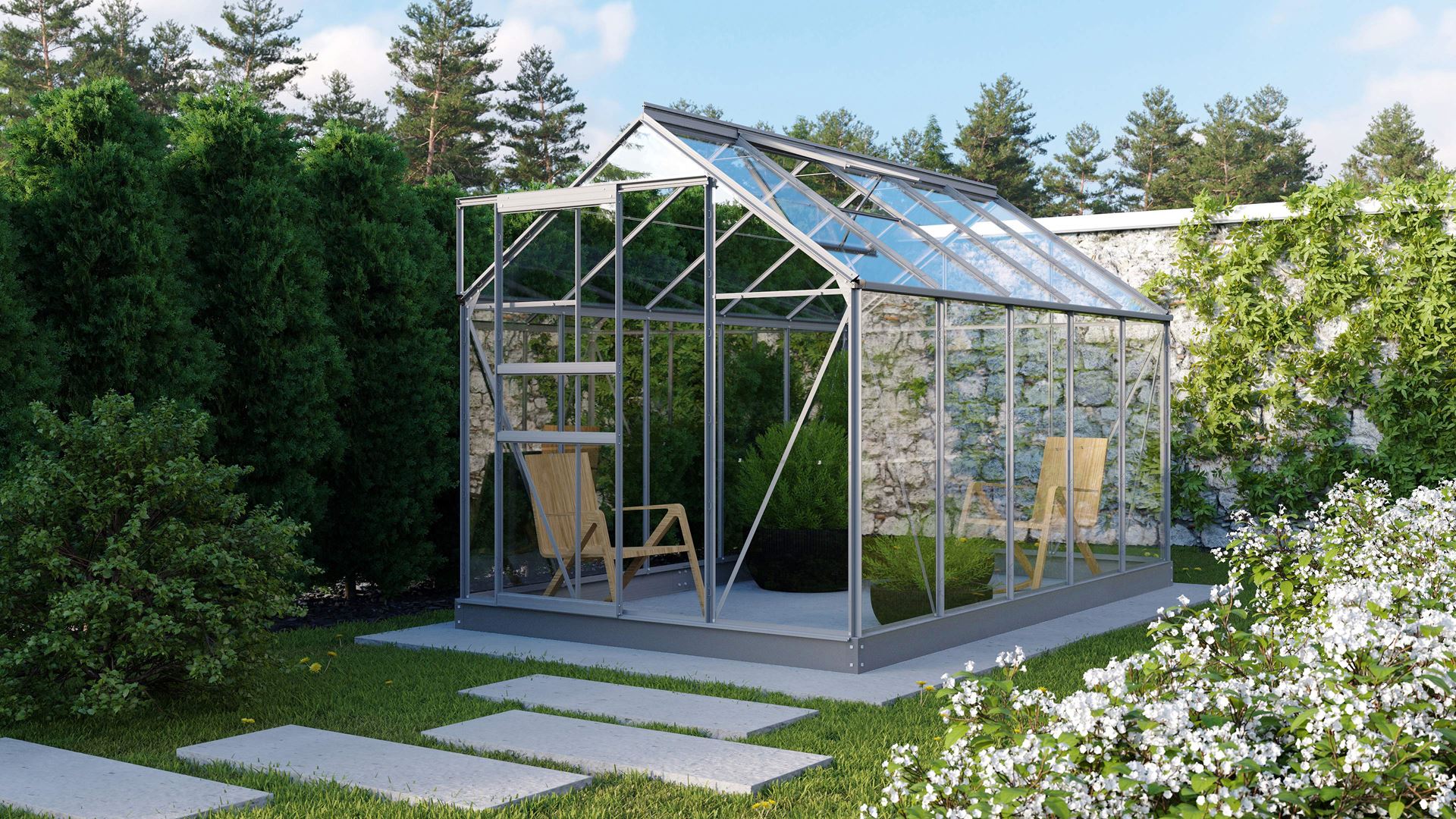 Vitavia Planet serre - 6,2m² - Aluminium afbeelding