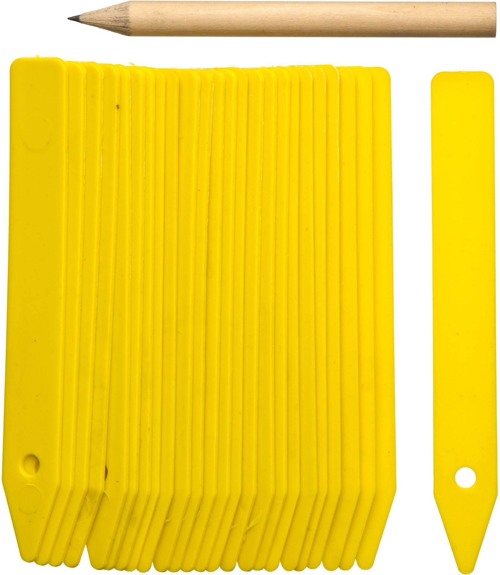 Nature Steeketiketten 10cm 25x met potlood afbeelding