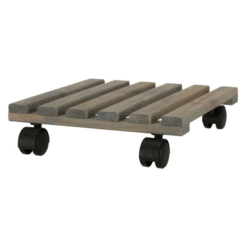 Esschert Design vierkante plantentrolley 28cm - Voor binnen en buiten afbeelding