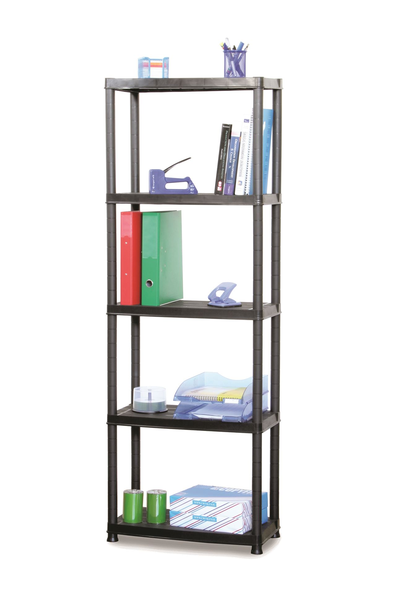 Practo Home plasti rack 066n zwart - Opbergrekken - 31x61x172cm