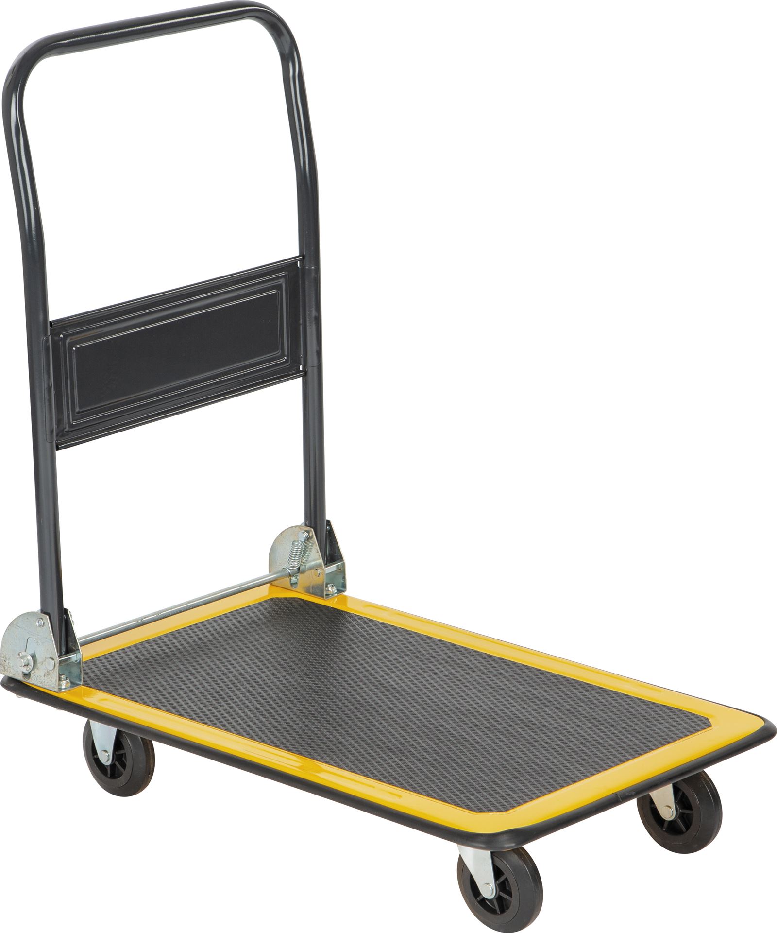 Practo Tools plateauwagen staal 150kg donkergrijs - Transportkarren - 72x46x82cm afbeelding