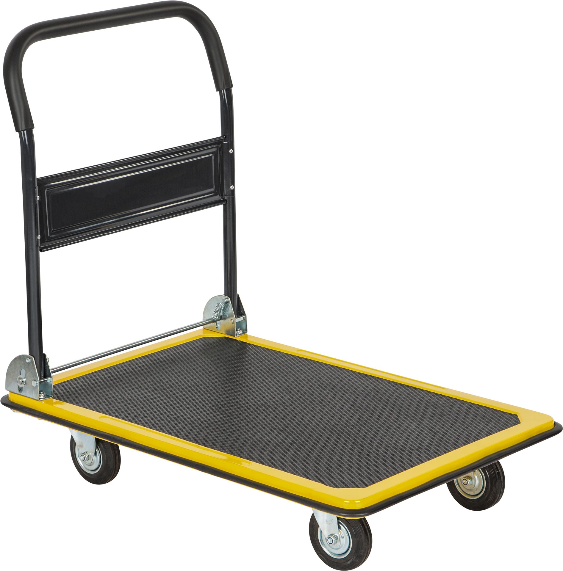 Practo Tools plateauwagen staal 300kg donkergrijs - Transportkarren - 91x61x87cm afbeelding